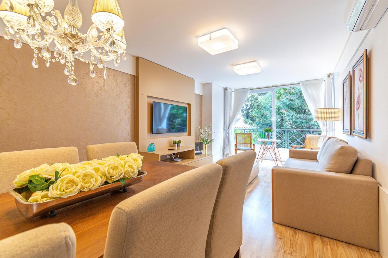 Rosa Apartamento Luxo No Centro Gramado Appartement Buitenkant foto