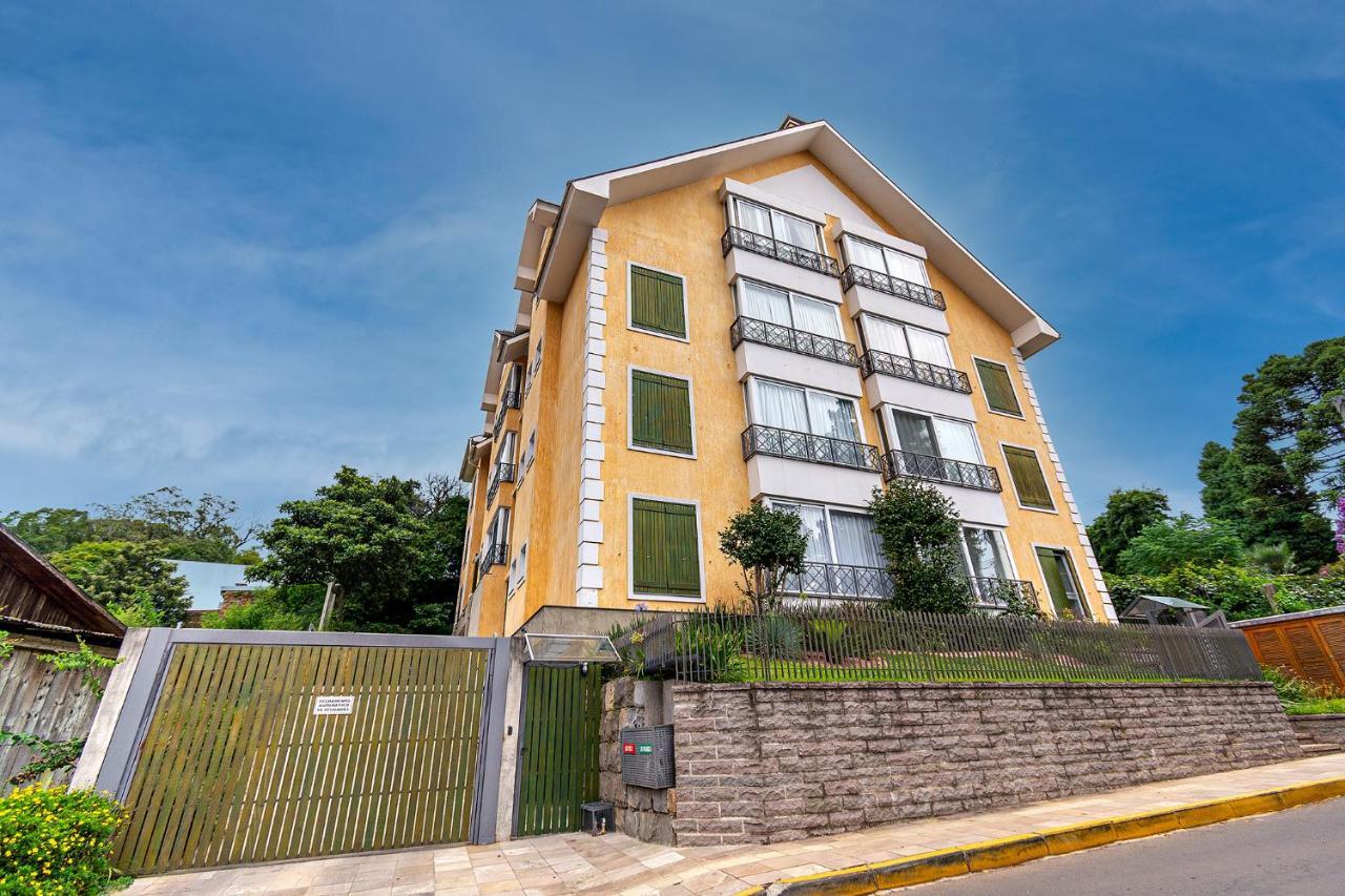 Rosa Apartamento Luxo No Centro Gramado Appartement Buitenkant foto